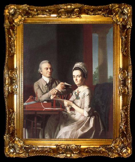 framed  John Singleton Copley Thomas Mifflin and seine Ehefrau, ta009-2